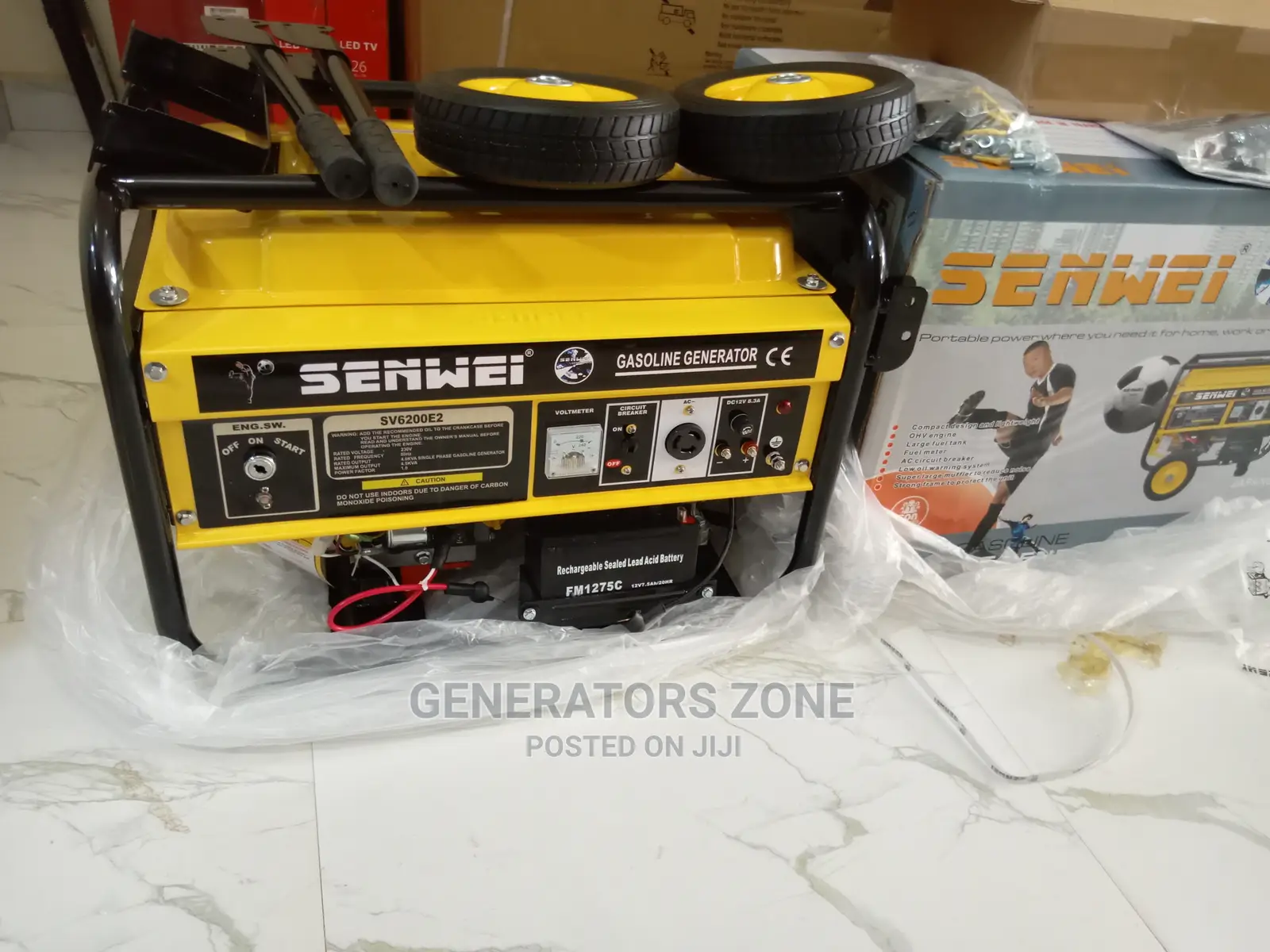Senwei 4.5kva Key Starter Gasoline Generator-Sv6200e2
