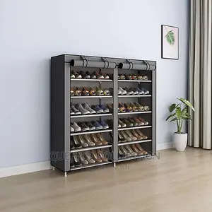 Shoe Rack With Fabric Cover