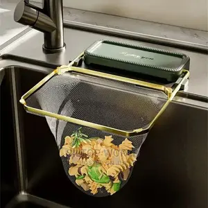 Sink Strained With Disposable Nets