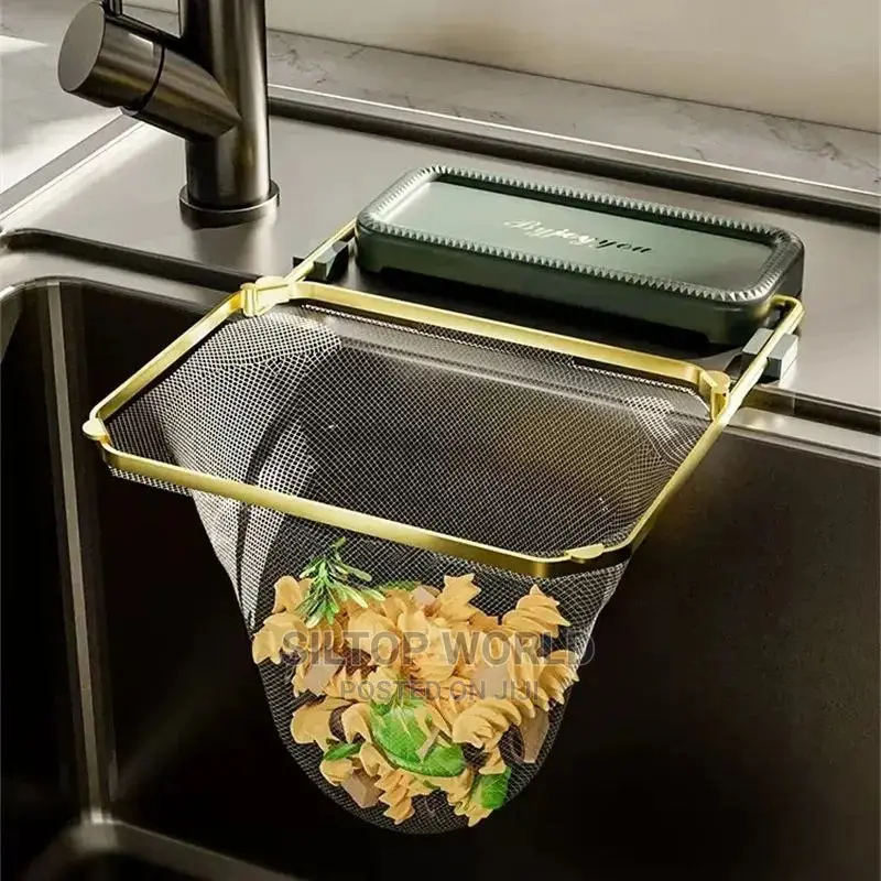Sink Strained With Disposable Nets