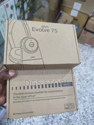 Jabra Evolve 75 Link380a Uc Stereo Stand Bluetooth Headphone
