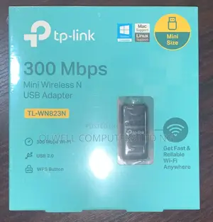TP-LINK 300mbps Mini Wireless N USB Adapter TL-WN823N