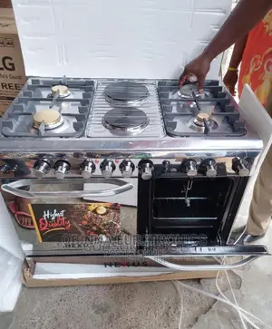 Brand New NEXUS(60x90)4+2 Standing Gas Cooker/Silver/Oven G/