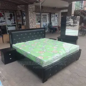 Bedframe, Mattress and Dressing Mirror Set