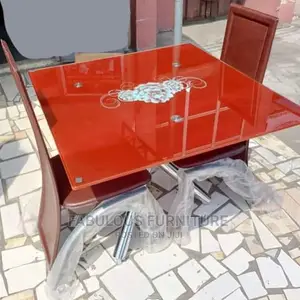 Glass 3 Seaters Dining Set Available