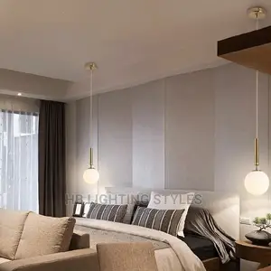Modern Glass Ball Led Pendant Lamp