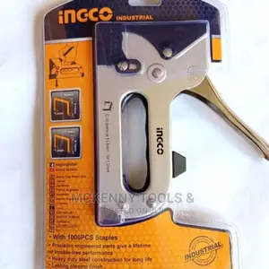 Ingco - Heavy Duty Staple Gun + Free 1000 Pins - 10mm