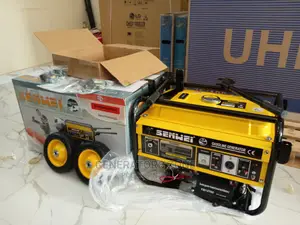 Brand-New Senwei 2-Tyres Petrol House Generator-4.5kva