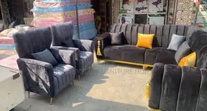 L Shape With 2 Singles Sofas Chairs