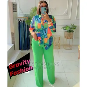 Green Ladies Shirt and Trousers