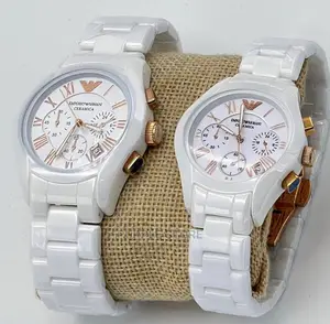 Emporio Armani Couples Ceramic Chronnograph Wristwatch