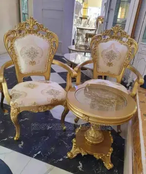 Luxurious Royal Gold Me You Set With Console Table