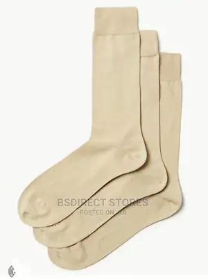 Marks and Spencer Beige 3pk Luxury Egyptian Cotton Rich Sock
