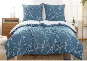 Bedsure Get Cozy Printed KING Duvet Cover + 2 Pillowcases