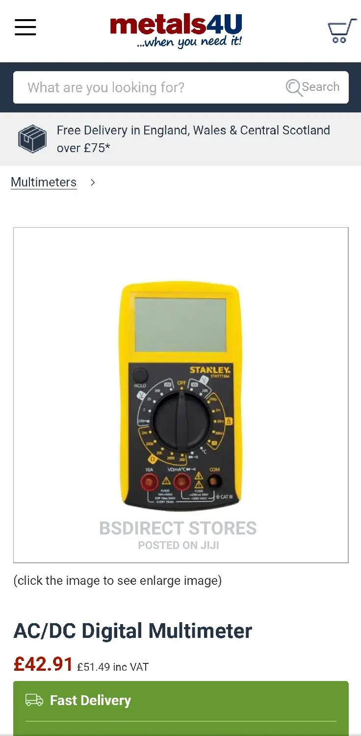 Stanley Intelli Tools AC/DC Digital Multi-Meter