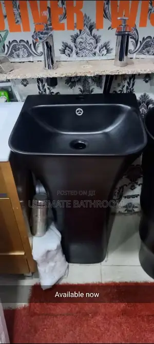 Matt Black Standing Washing Hand Basin