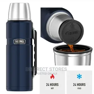 Thermos MIDNIGHT BLUE 1.2L King Stainless Steel Flask Vacuum