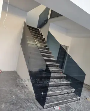 Just Completed,Tinted Frameless Glass Railings System.