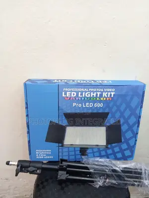 LED 600 Video Light Kit With 2 Battery, 1 Charger, 1 Stand