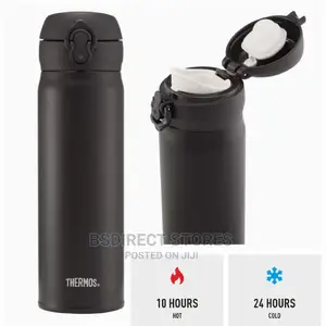 Genuine Thermos MATT BLACK Super Light Direct Drink Flask