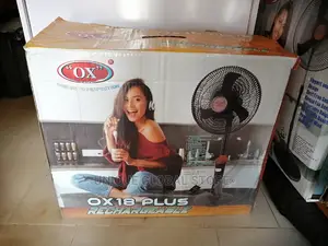 Ox 18 Inches Rechargeable Fan With Remote and Led Light