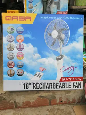 QASA Curvy 18" Rechargeable Fan Qrf-7918 - 3W