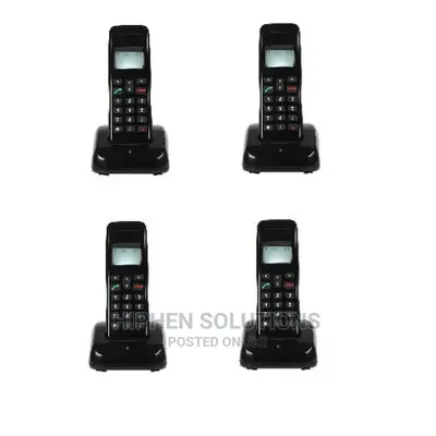 Mobile Wireless Intercom Phone - 4 Extensions Cordless Handsets