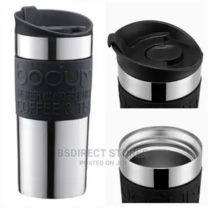 Bodum METAL Screw Lid Vacuum Stylish Travel Mug, 350ML
