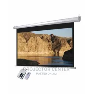 120X120 Electric Remote Controlled Projector Screen
