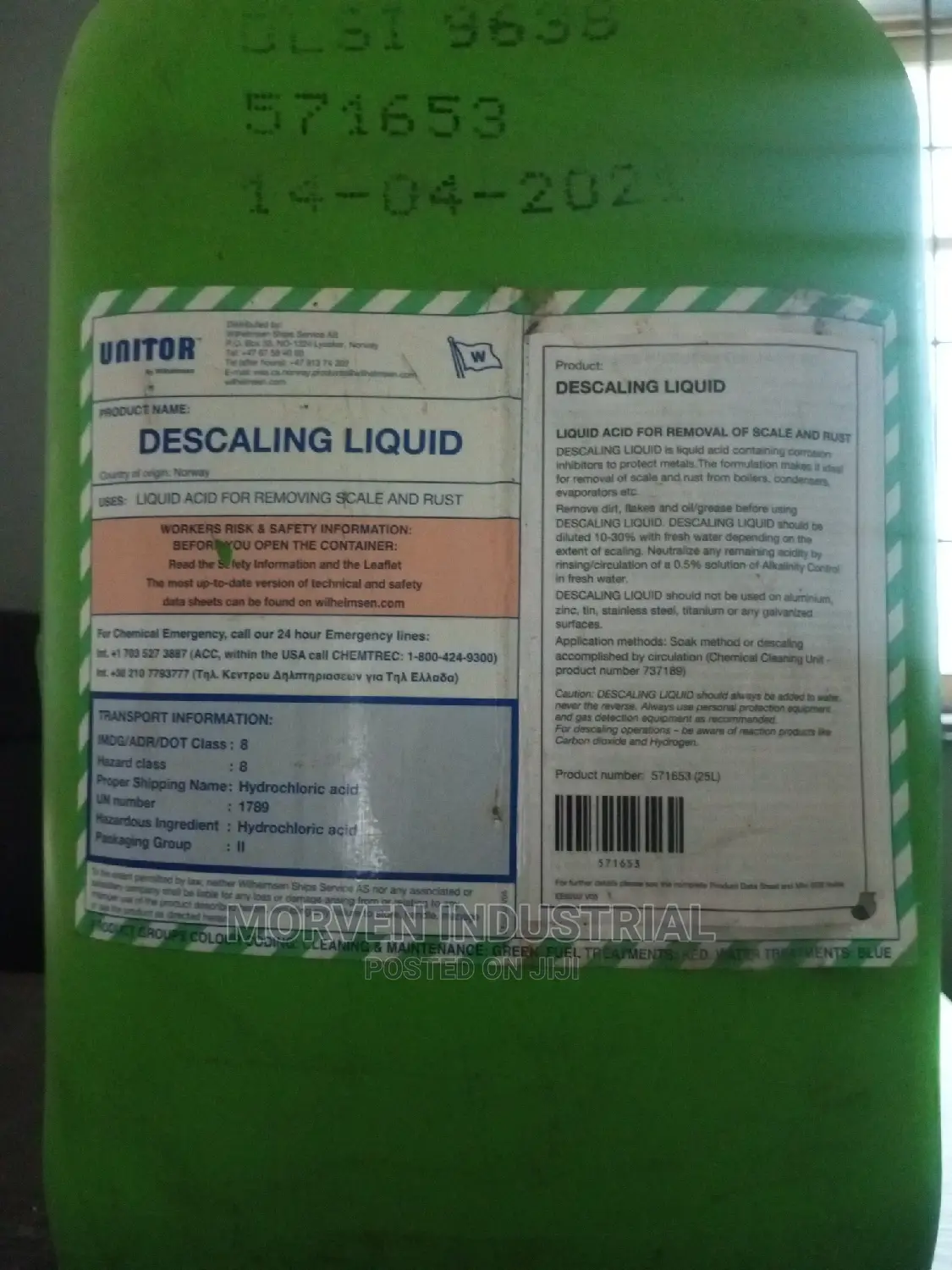 Unitor Descaling Liquid - Rust and Scale Remover
