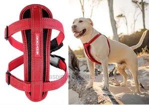 Ezydog RED LARGE Chest Plate Harness + Car Seat Restraint