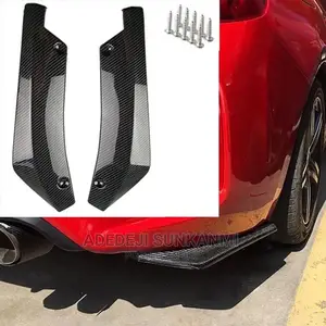 2pcs Universal Car Rear Bumper Lip Spoiler Diffuser Splitter