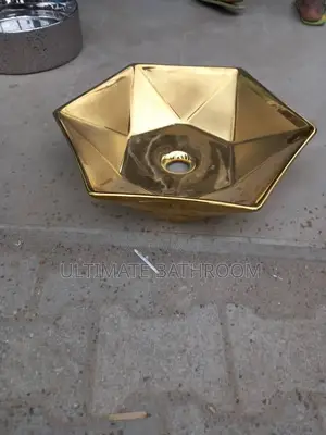 Gold Ceramics Basin