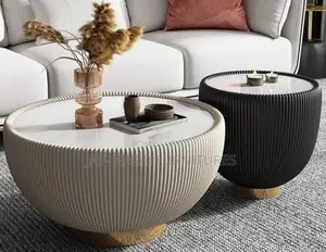 Classic Marble Round Table With Side Stools