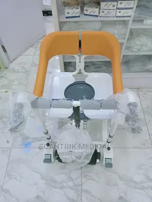 Portable Patient Transfer Wheelchair With Commode