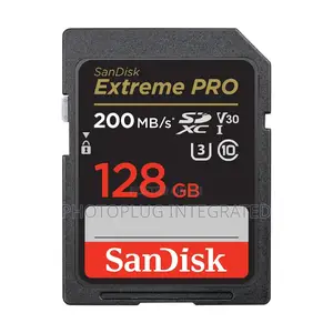 Sandisk Extreme Pro 128gb Sd Memory Card 200mb/S Uhd