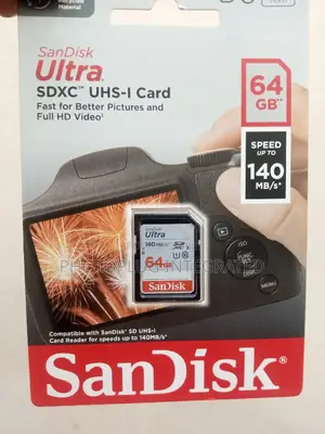 64gb Sd Sandisk Ultra Sd Memory Card 140mb/S