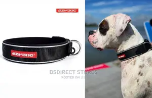 Ezydog LARGE BLACK Neo Classic Collar Strong Reflective
