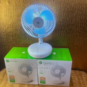 80 Degree Rotation Desktop Rechargeable Fan