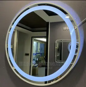 White Frame Mirror With Light