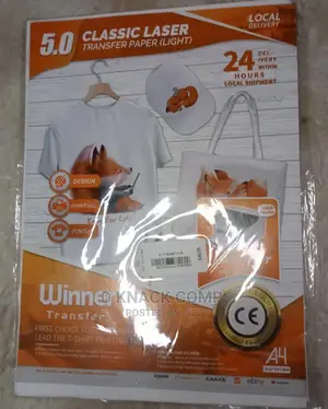 5 Sheets Laser Printer Transfer Paper For White T-shirts
