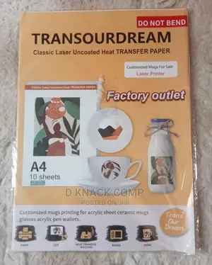 10 Sheets Laser Uncoated Heat Transfer Paper