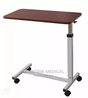 Bedside Table Hospital Food Tray Rolling Laptop Desk