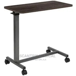 Portable Bedside Table Hospital Food Tray Rolling Laptop