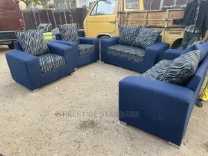 Quality 7 Seater Living Room Fabric Sofa Chair.