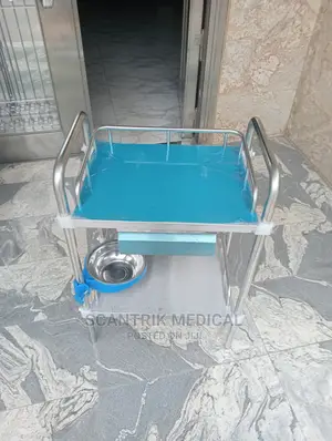 Portable Stainless Steel Medical Dressing Trolley