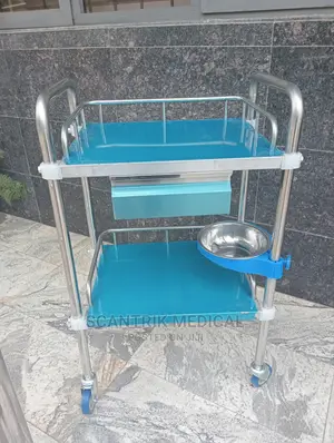 Hospital Stainless Steel Patient Trolley