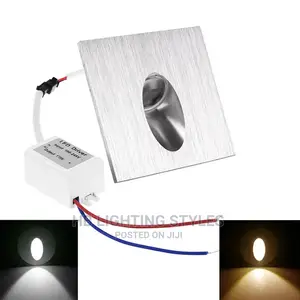 Round Square Recessed Porch Pathway Step Stair Light