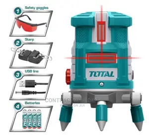 Total Self-Leveling Line Laser Red Laser Beams 0 - 30M