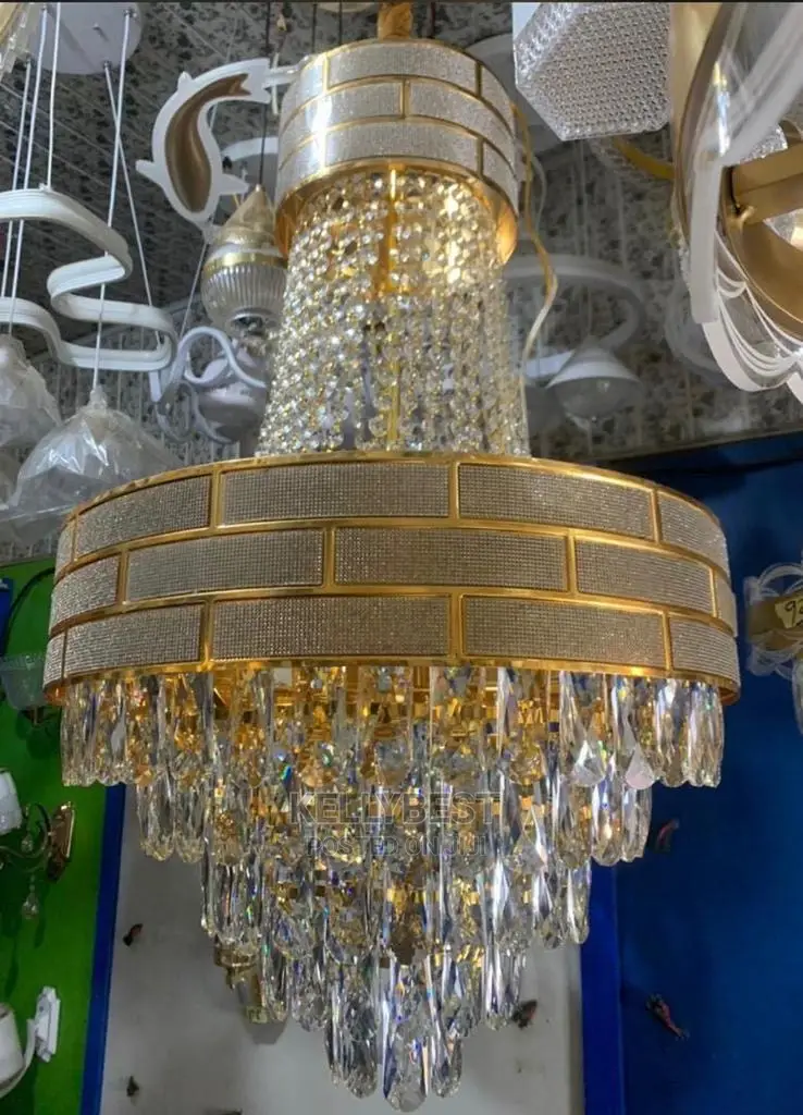Crystal Gold Chandelier